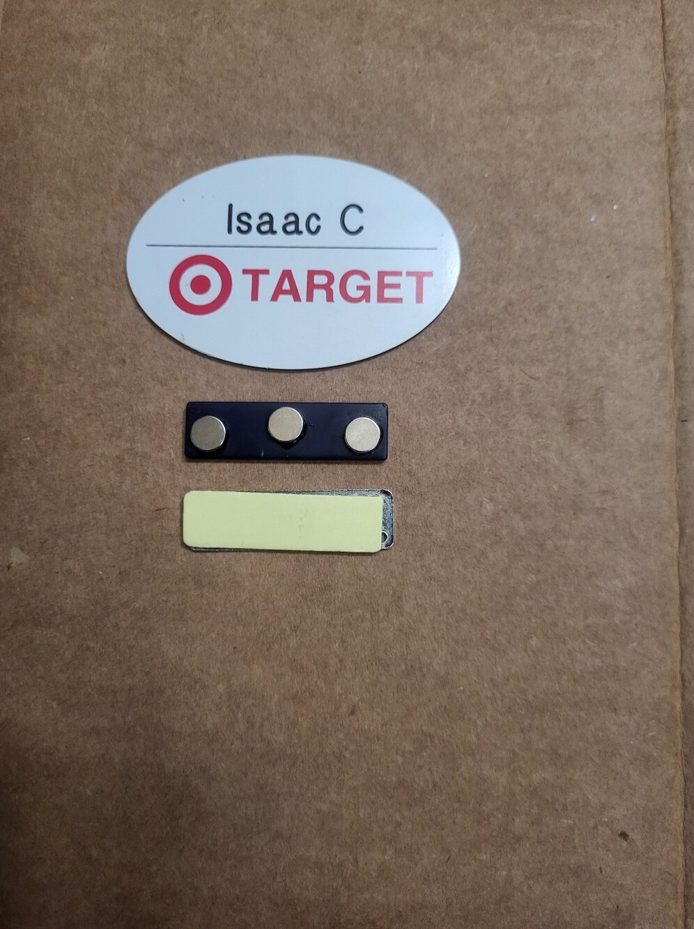 Target Employee "Isaac C" Name Tag/Badge